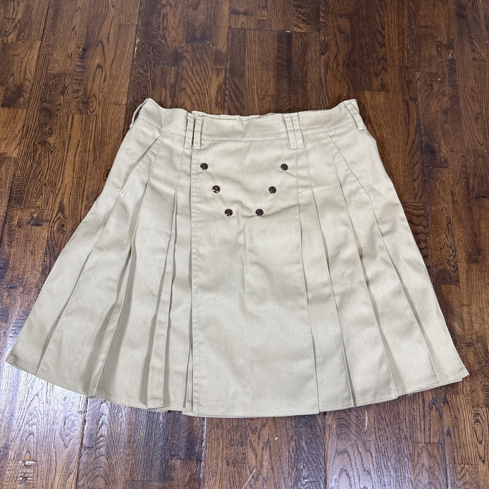 Utilikilt Men’s Khaki Utility Kilt Medium 36x23 Heavy Duty Snap Closure EUC